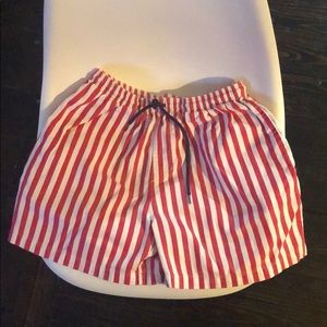 Chubbies Red and White Striped Shorts